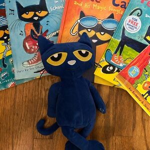 Pete the Cat stuffed toy and book bundle!